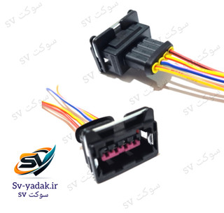 سوکت کوئل ساژم برند SV با سیم ۱.۵ خودرویی و سیل آببندی
